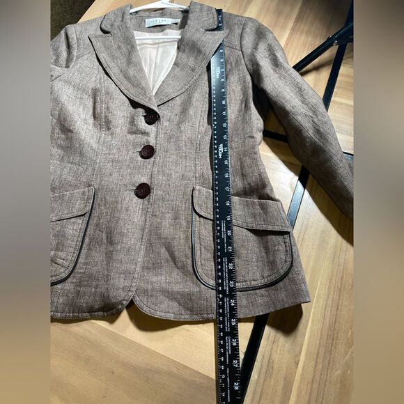 Iris setlakwe 100%‎ linen brown pants suit - Picture 10 of 14